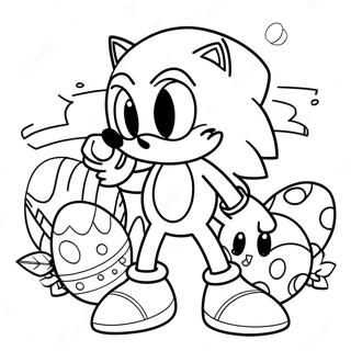 Sonic Easter Coloring Pages