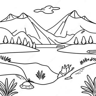 Tundra Landscape Coloring Page 53888-44907