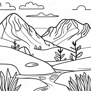 Tundra Landscape Coloring Page 53888-44908