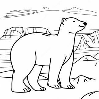 Arctic Animals In Tundra Coloring Page 53889-44914