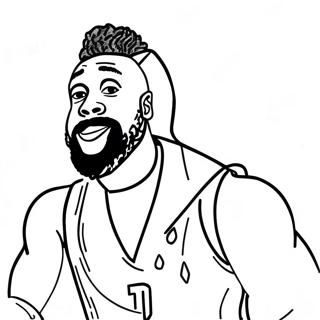 James Harden Coloring Page 53898-44912