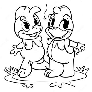 Donald And Daisy Coloring Page 53918-44932