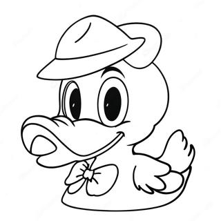 Donald Duck In A Silly Hat Coloring Page 53919-44933