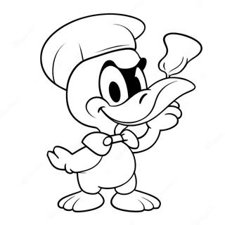 Donald Duck In A Silly Hat Coloring Page 53919-44936