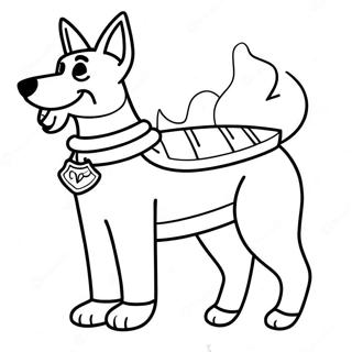 Police Dog Coloring Page 53928-44938