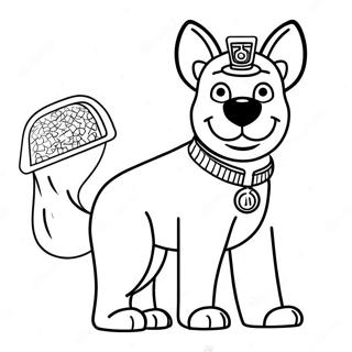 Police Dog Coloring Page 53928-44939