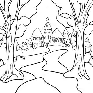 Winter Wonderland Adult Coloring Page 5392-4316