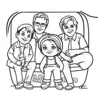 Full House Family Coloring Page 53948-44946