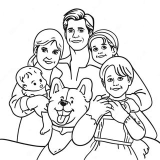 Full House Family Coloring Page 53948-44947