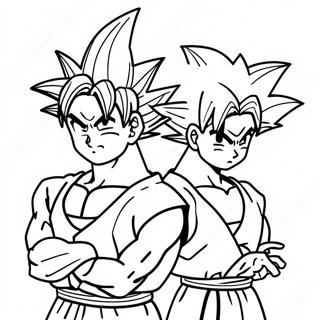 Goku And Gohan Coloring Page 53958-44959