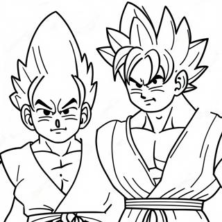 Goku And Gohan Coloring Page 53958-44960