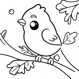 Winter Bird Coloring Page 53978-44975