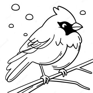 Winter Bird Coloring Page 53978-44976