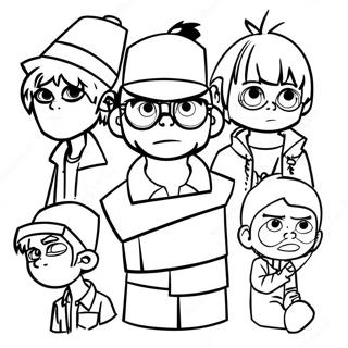 Gorillaz Coloring Page 53998-44998