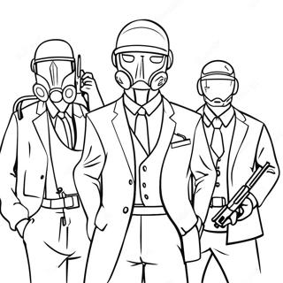 Valorant Agents In Action Coloring Page 54009-45005