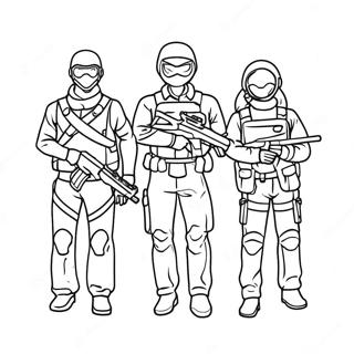 Valorant Agents In Action Coloring Page 54009-45008