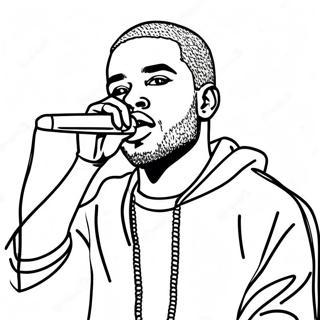 Frank Ocean Performing Live Coloring Page 54029-45014