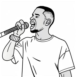 Frank Ocean Performing Live Coloring Page 54029-45016