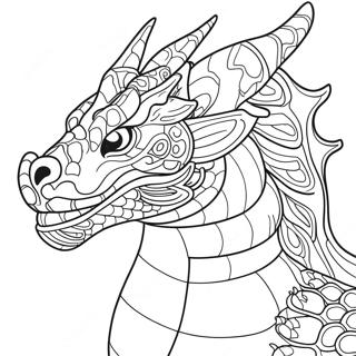 Dragon Head Coloring Pages