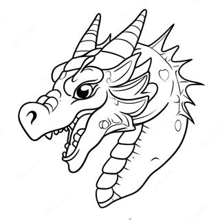 Ferocious Dragon Head Coloring Page 54049-45038