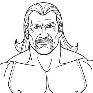 Large Print Wwe Coloring Page 54058-45035