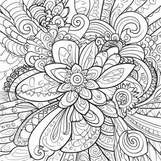 Neon Abstract Patterns Coloring Page 54079-45047