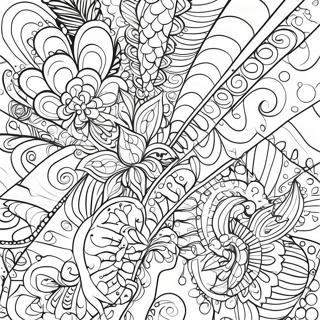 Neon Abstract Patterns Coloring Page 54079-45048