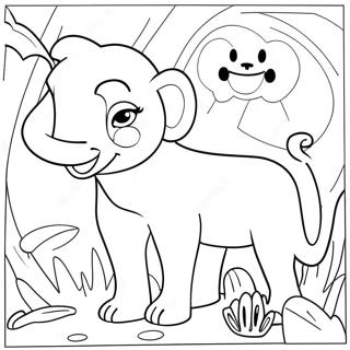 Neon Animals Coloring Page 54080-45053