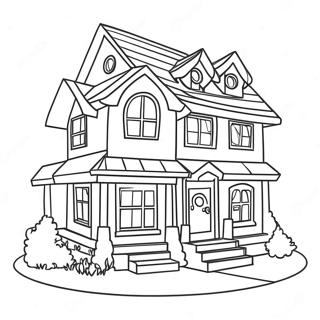 Barbie House Coloring Page 54089-45062