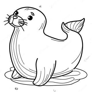 Seal Coloring Page 5412-4330