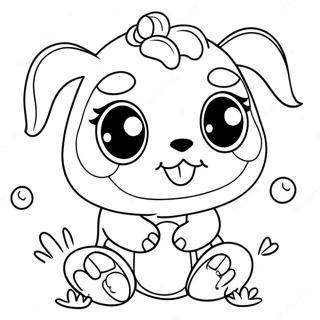 Cute Gangle Characters Coloring Page 54130-45097