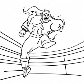 Wwe Wrestler Jumping On Opponent Coloring Page 54160-45119