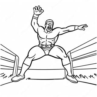 Wwe Wrestler Jumping On Opponent Coloring Page 54160-45120