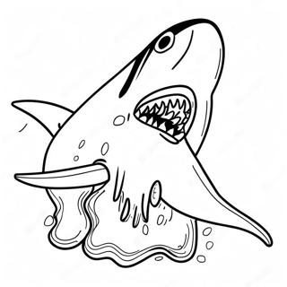 Shark Tooth Coloring Page 54210-45152