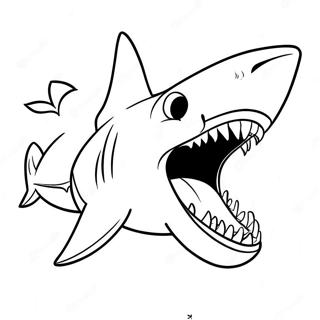 Shark Tooth Coloring Pages