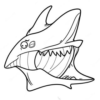 Giant Shark Tooth Coloring Page 54211-45146