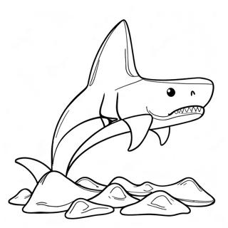 Giant Shark Tooth Coloring Page 54211-45148