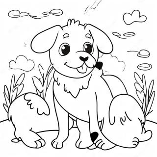 Ruff Ruff Playing With Friends Coloring Page 54221-45158