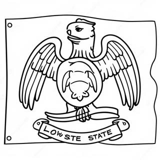 Iowa State Flag Coloring Page 54230-45166