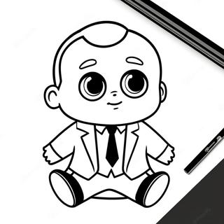 Boss Baby In A Suit Coloring Page 54241-45171