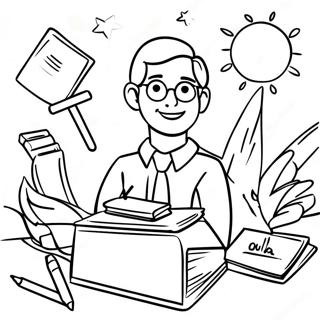 Principals Day 2015 Coloring Page 54270-45200