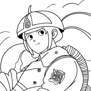 Fire Force Coloring Page 54300-45215