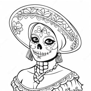 Catrina Coloring Page 54310-45219