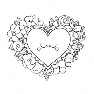 Cute Te Amo Heart Coloring Page 54341-45261