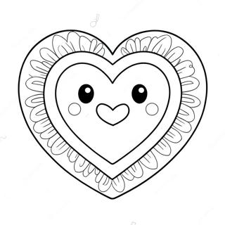 Cute Te Amo Heart Coloring Page 54341-45262