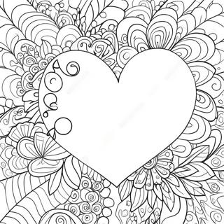 Cute Te Amo Heart Coloring Page 54341-45263