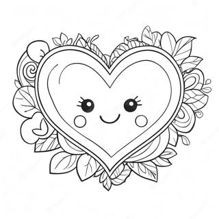 Cute Te Amo Heart Coloring Page 54341-45264