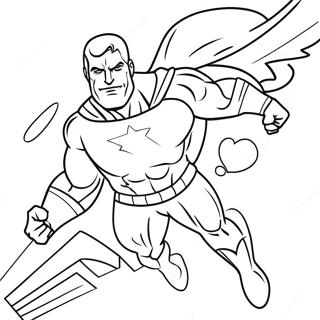 Gman Superhero Flying Coloring Page 54351-45253