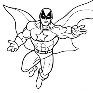 Gman Superhero Flying Coloring Page 54351-45254