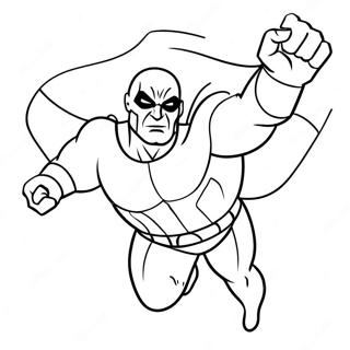 Gman Superhero Flying Coloring Page 54351-45255